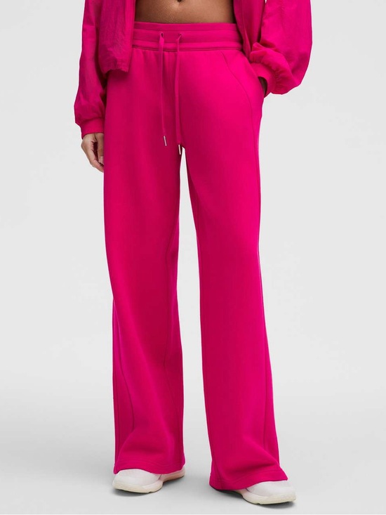 lululemon athletica Pants - Lululemon Scuba Mid-Rise Wide-Leg Pant in 
Passionate Pink Size Large